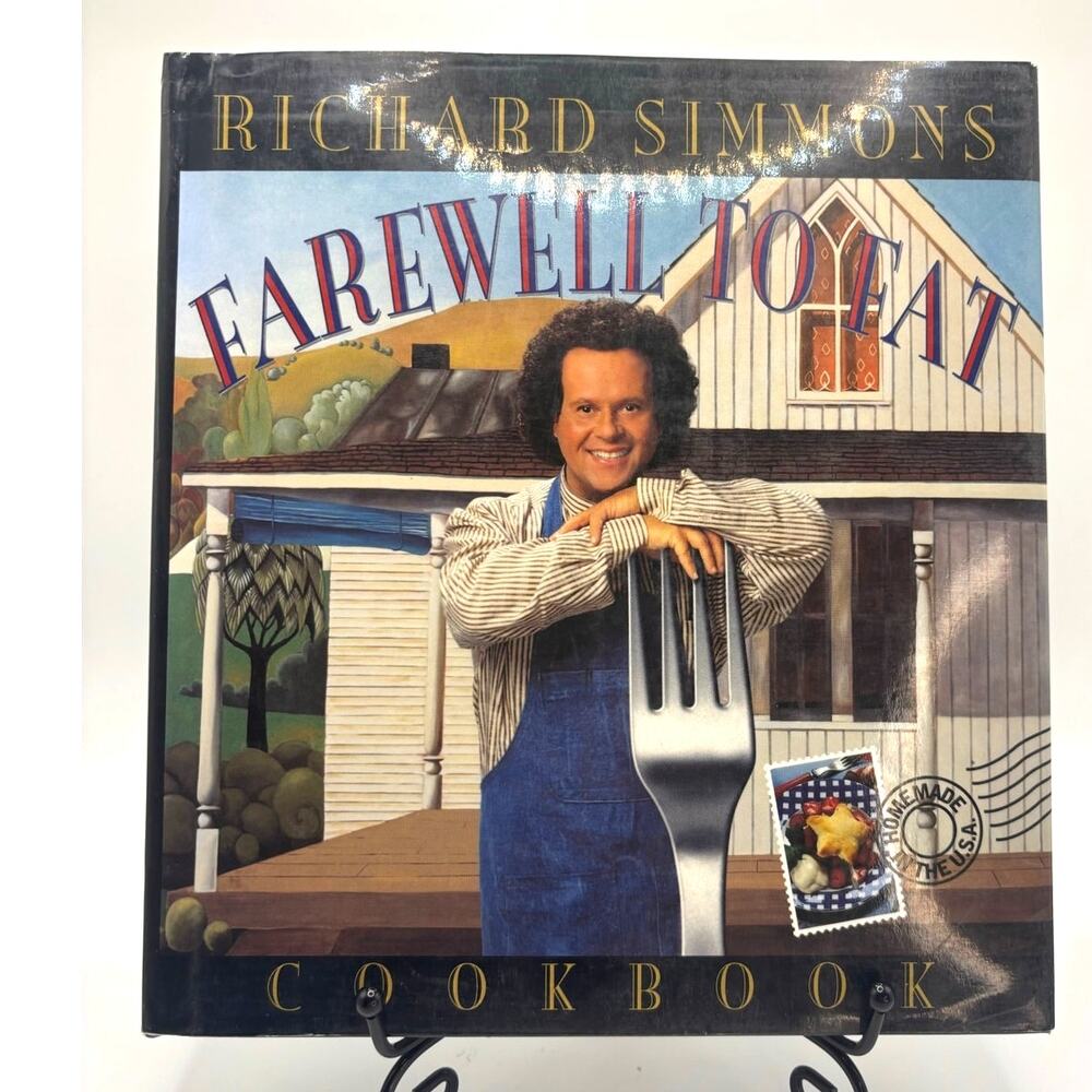 VTG 1996 First Ed/Printing Farewell to Fat Cookbook by Richard Simmons, HCDJ